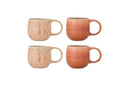 Tassen-Set Ikki – Reaktive Glasur in Rosétönen (4er-Set)