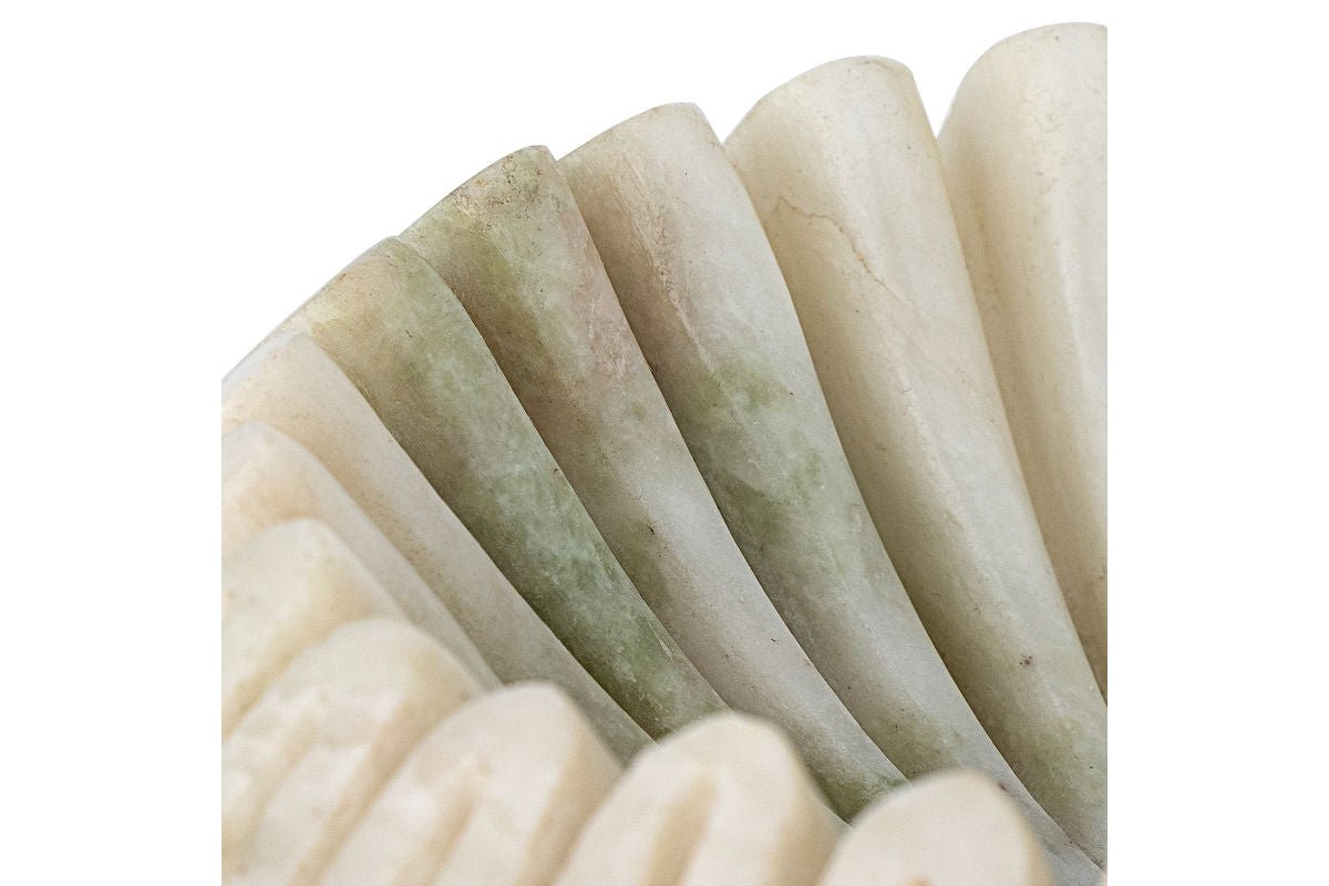 Schale Emil – Skulpturaler Marmor in Grün