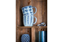 2er Set Becher Ula – Grau/Blau, gefertigt aus Steingut