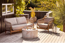 Garten Beistelltisch Avenlya - massive Steinoptik