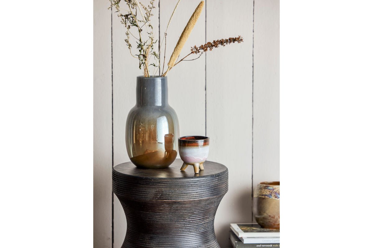 Vase „Amara“ – Braunes Glas