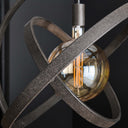 Pendelleuchte Orvion – 1 Leuchte mit Sphären-Design aus Metall in Schwarz