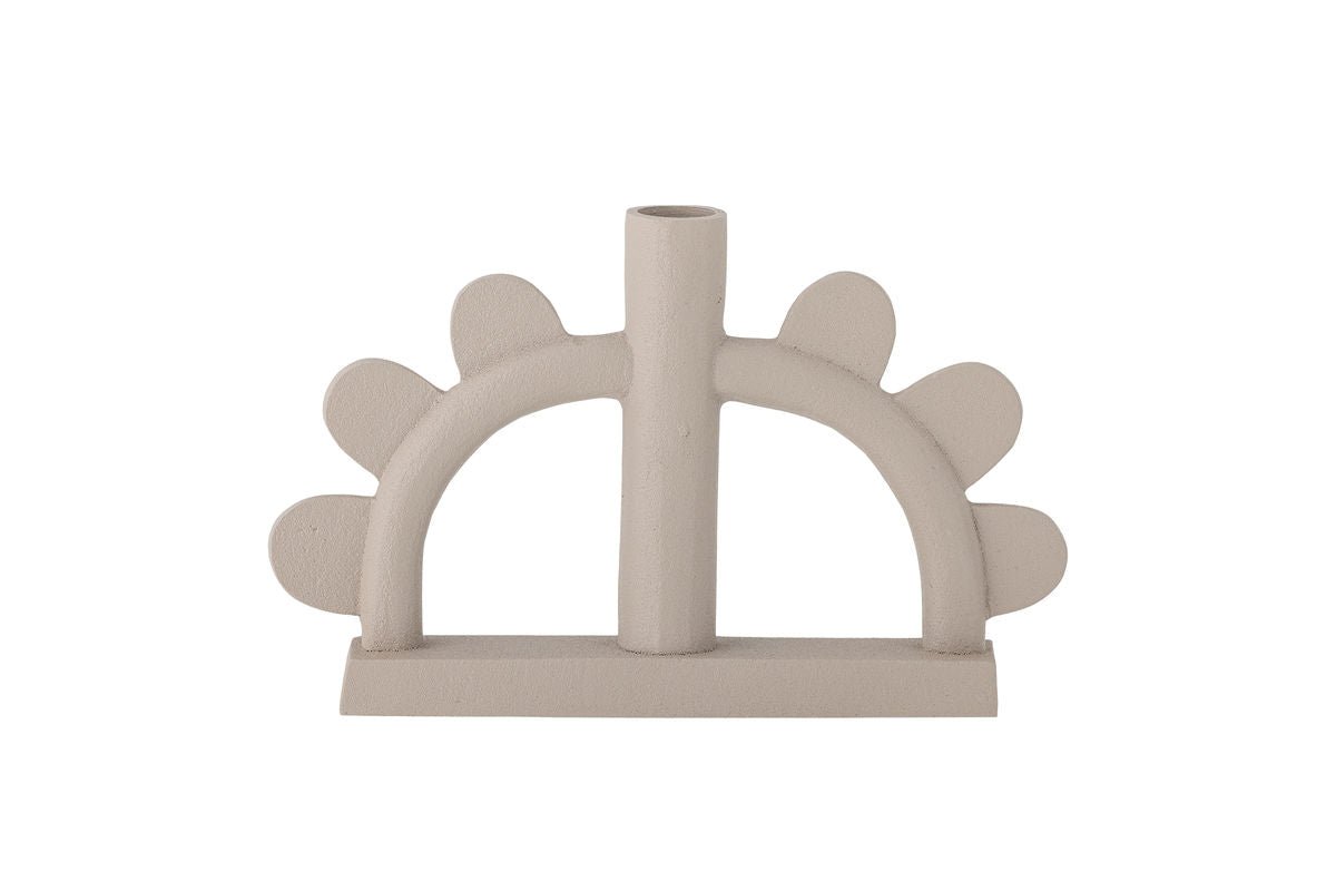 Kerzenhalter Nalia – Aluminium in Naturton