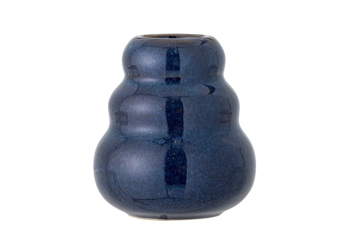 Vase Lulo - Blau, aus Steingut