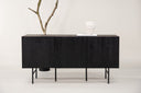 Kommode Elvesta – 150 cm, Whitewash oder Schwarz, Modern Skandi