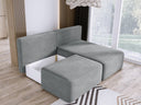 Designer Ecksofa Tilia Cord mit Schlaffunktion und Stauraum