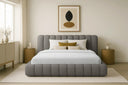 Designer Polsterbett Selene Bouclé mit Stauraum