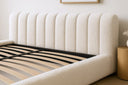 Designer Polsterbett Selene Bouclé mit Stauraum