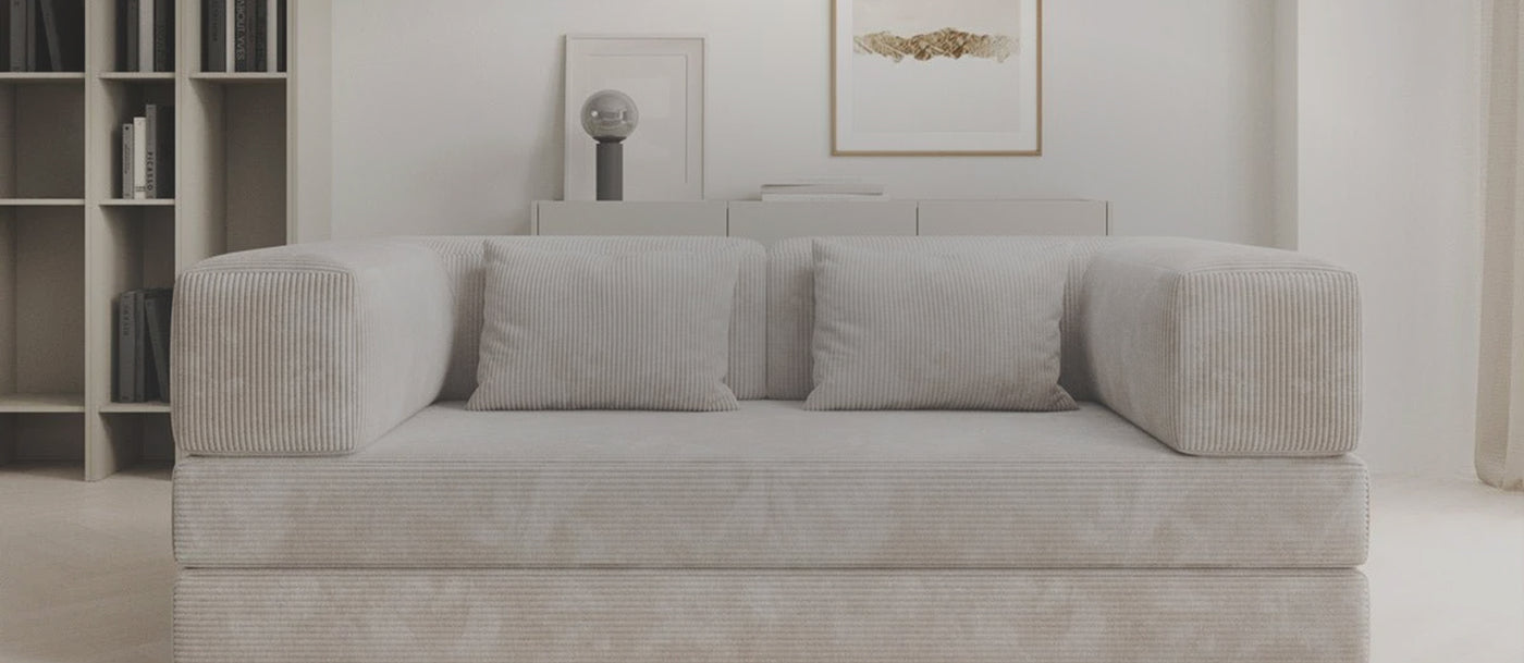 Luxury bedroom with custom bed