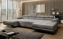 Designer Sofa Calvera U mit Schlaf- und Klappfunktion in Cord