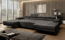 Designer Sofa Calvera U mit Schlaf- und Klappfunktion in Cord