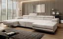 Designer Sofa Calvera U mit Schlaf- und Klappfunktion in Cord