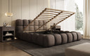 Designer Polsterbett Boston Stoff mit Stauraum