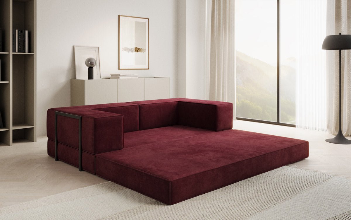Designer Sofa Lazy 3 Sitzer in Samt