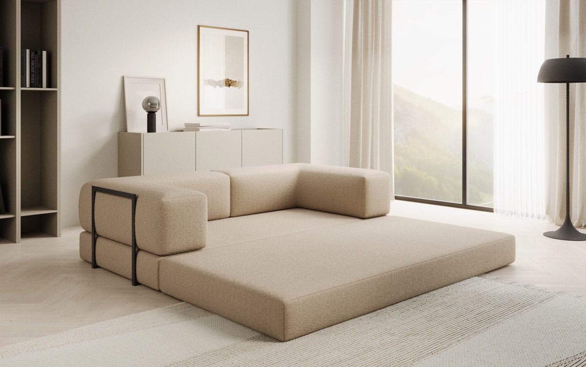 Designer Sofa Lazy 3 Sitzer in Bouclé