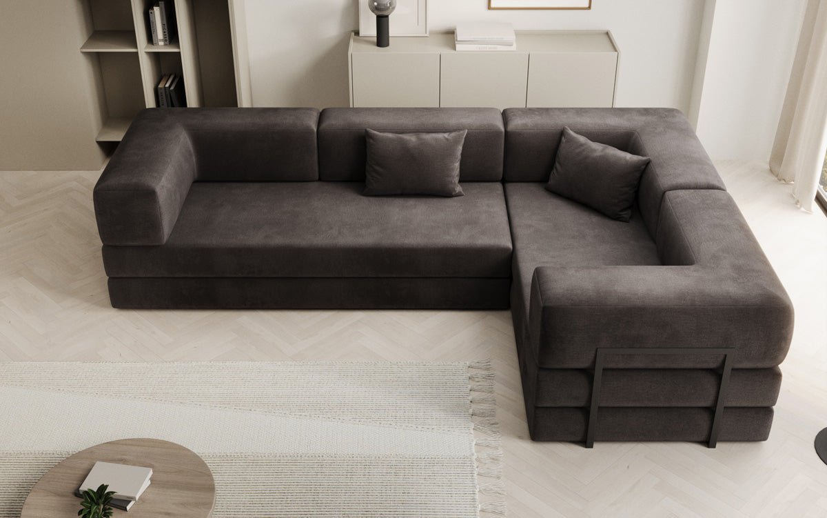 Designer Sofa Lazy L closed in Samt