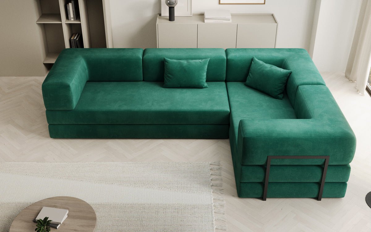 Designer Sofa Lazy L closed in Samt