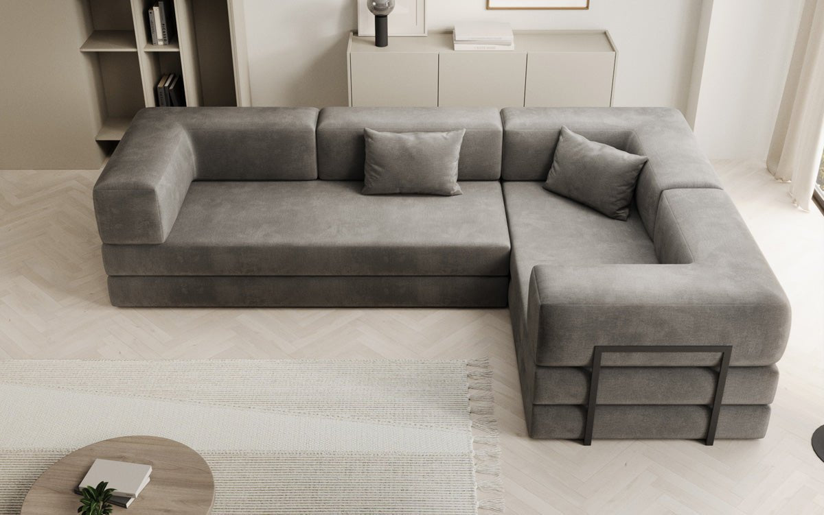 Designer Sofa Lazy L closed in Samt