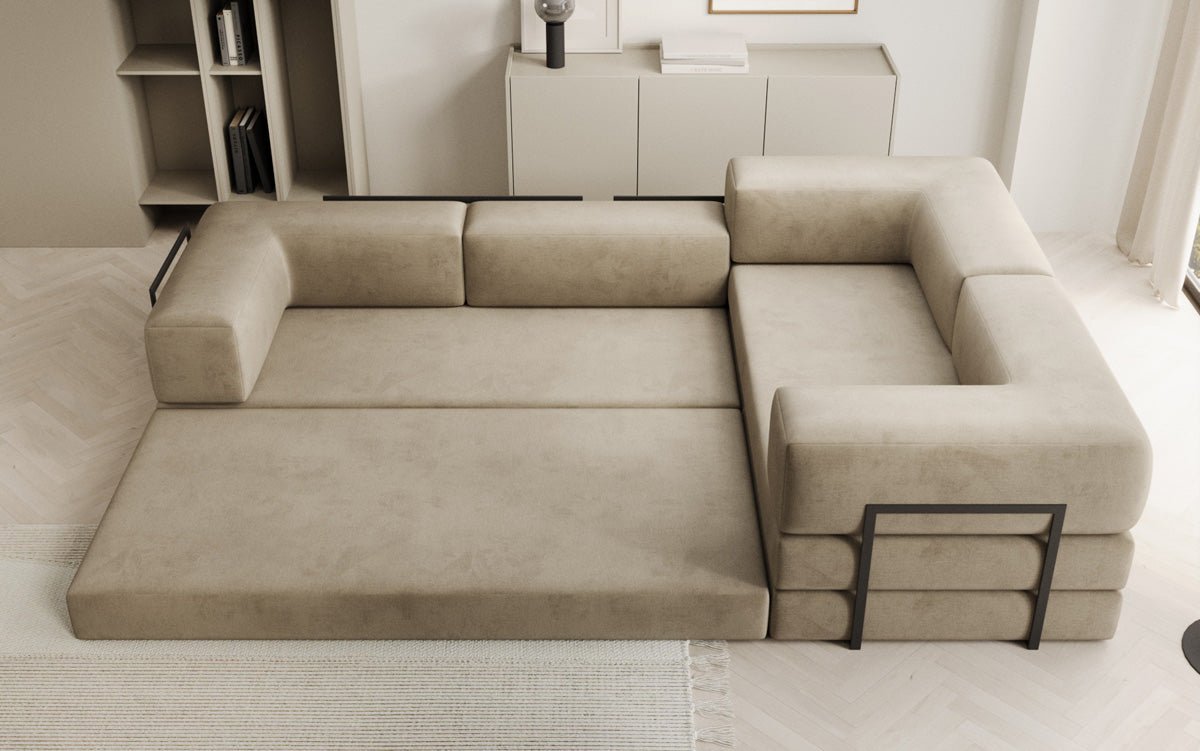 Designer Sofa Lazy L closed in Samt