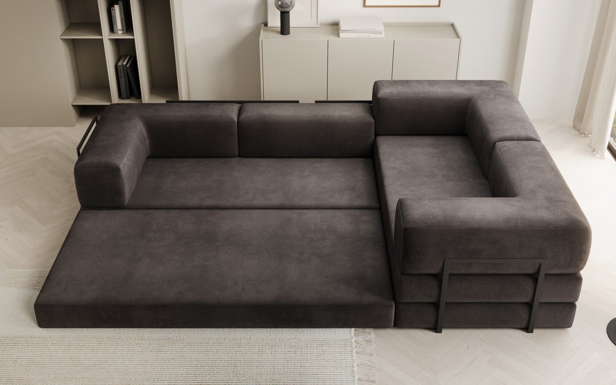 Designer Sofa Lazy L closed in Samt