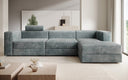 Designer Ecksofa Stockholm in Cord mit Stauraum