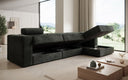 Designer Ecksofa Stockholm in Cord mit Stauraum