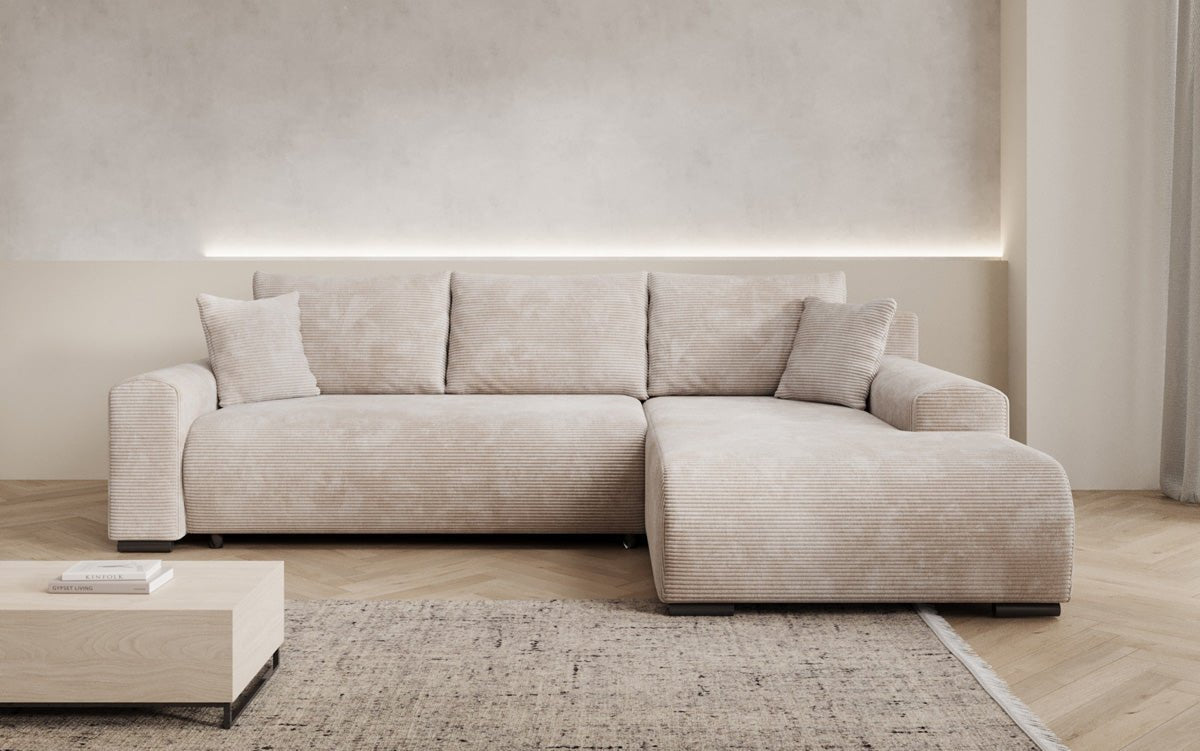 Designer Sofa Hanna mit Schlaffunktion und Stauraum