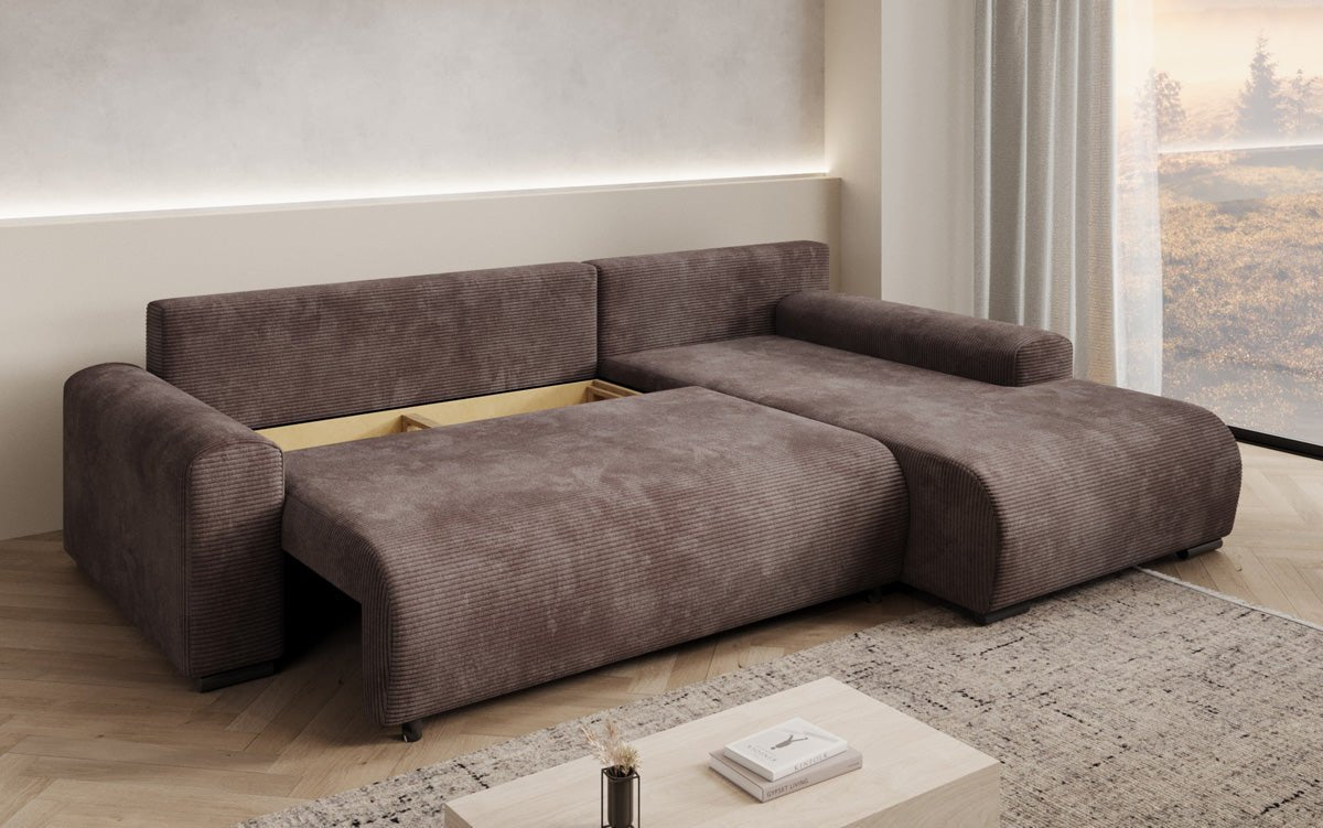 Designer Sofa Hanna mit Schlaffunktion und Stauraum