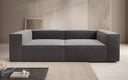 Designer Sofa Lesley 3 Sitzer in Strukturstoff
