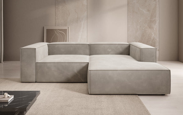 Designer Ecksofa Lesley Mini in Samt