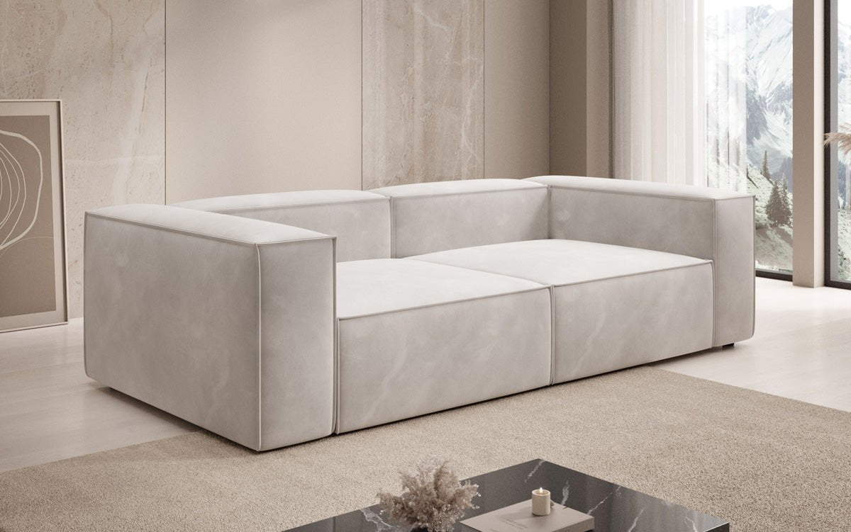 Designer Sofa Lesley 3 Sitzer in Samt