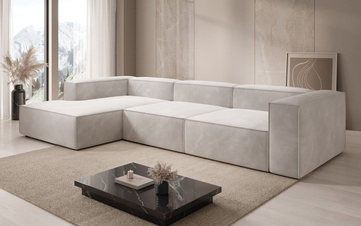 Designer Sofa Lesley L in Samt