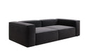 Designer Sofa Lesley 3 Sitzer in Strukturstoff