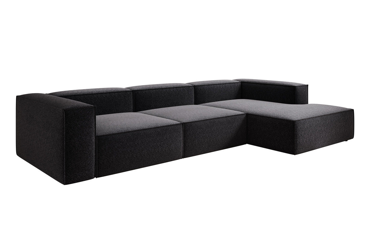 Designer Sofa Lesley L in Strukturstoff