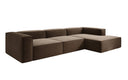Designer Ecksofa Lesley in Strukturstoff