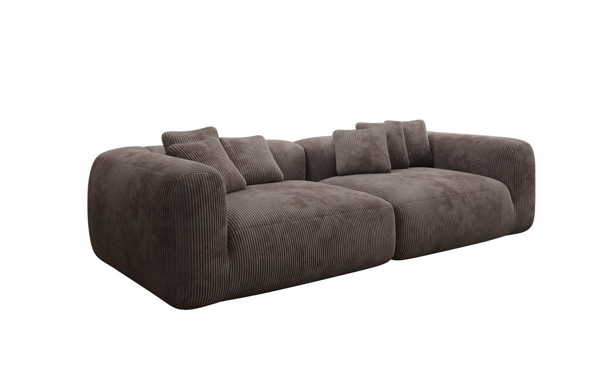 Designer Sofa Tully 3 Sitzer in Cord (Ultra bequem)