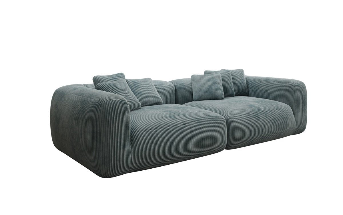 Designer Sofa Tully 3 Sitzer in Cord (Ultra bequem)