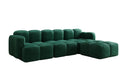Designer Ecksofa Celly in Samt
