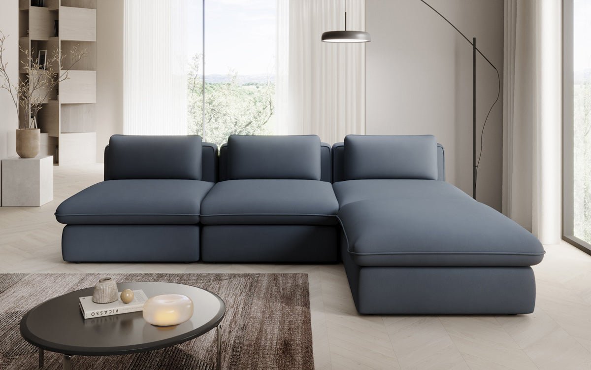 Designer L Sofa Cuddle in Stoff