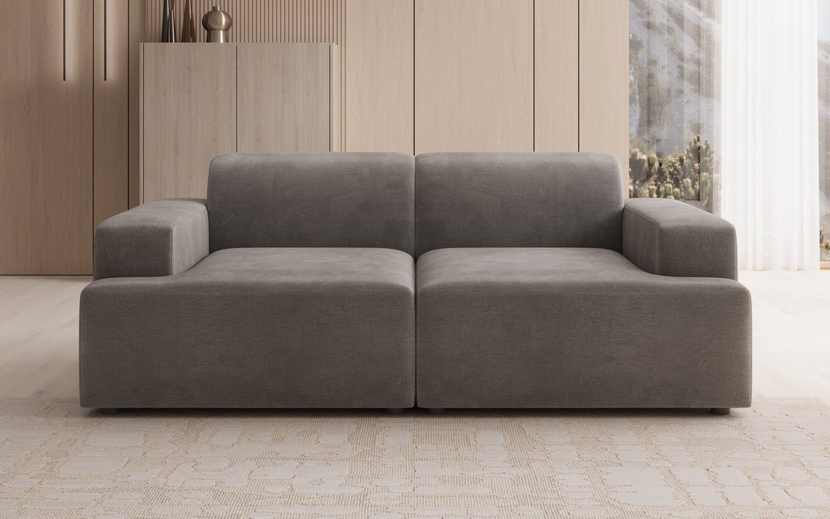 Designer 2 Sitzer Sofa Monza  in Samt