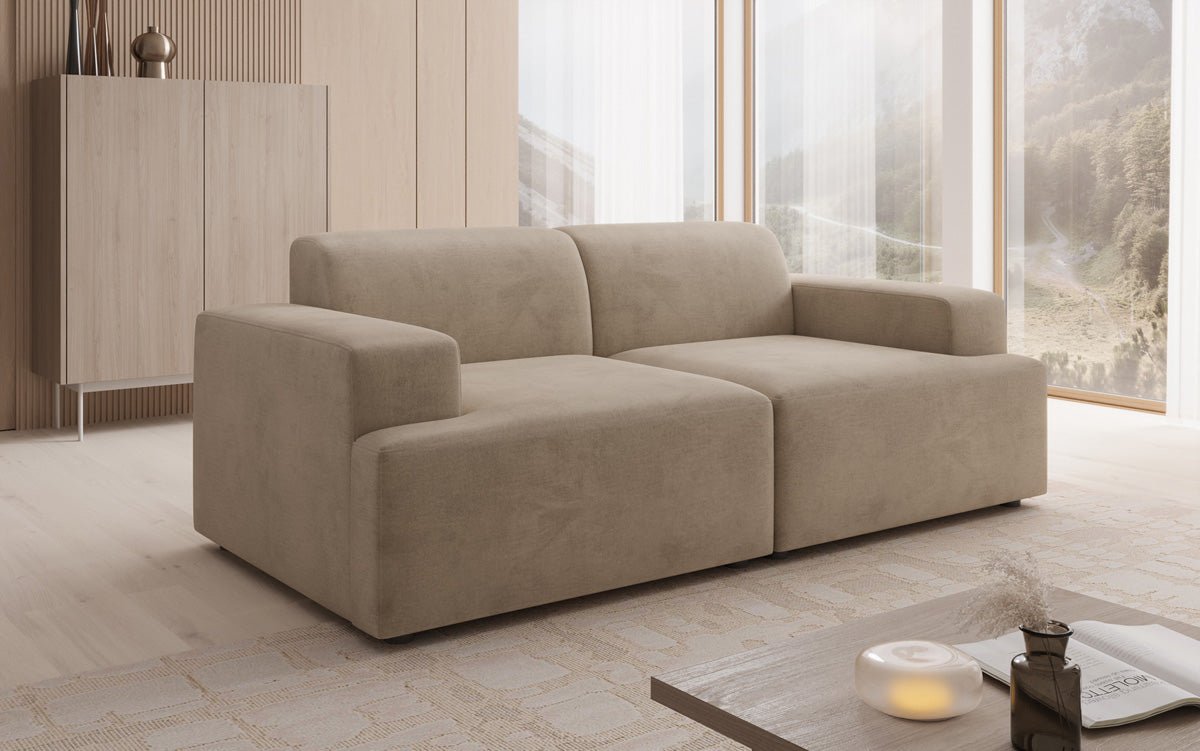Designer 2 Sitzer Sofa Monza  in Samt
