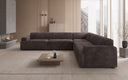Designer Ecksofa Monza Wohnlandschaft XXL in Cord