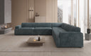 Designer Ecksofa Monza Wohnlandschaft XXL in Cord