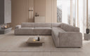 Designer Ecksofa Monza Wohnlandschaft XXL in Cord