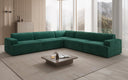 Designer Ecksofa Monza Wohnlandschaft XXL in Samt