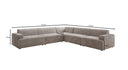 Designer Ecksofa Monza Wohnlandschaft XXL in Samt