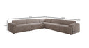 Designer Ecksofa Monza Wohnlandschaft XXL in Cord