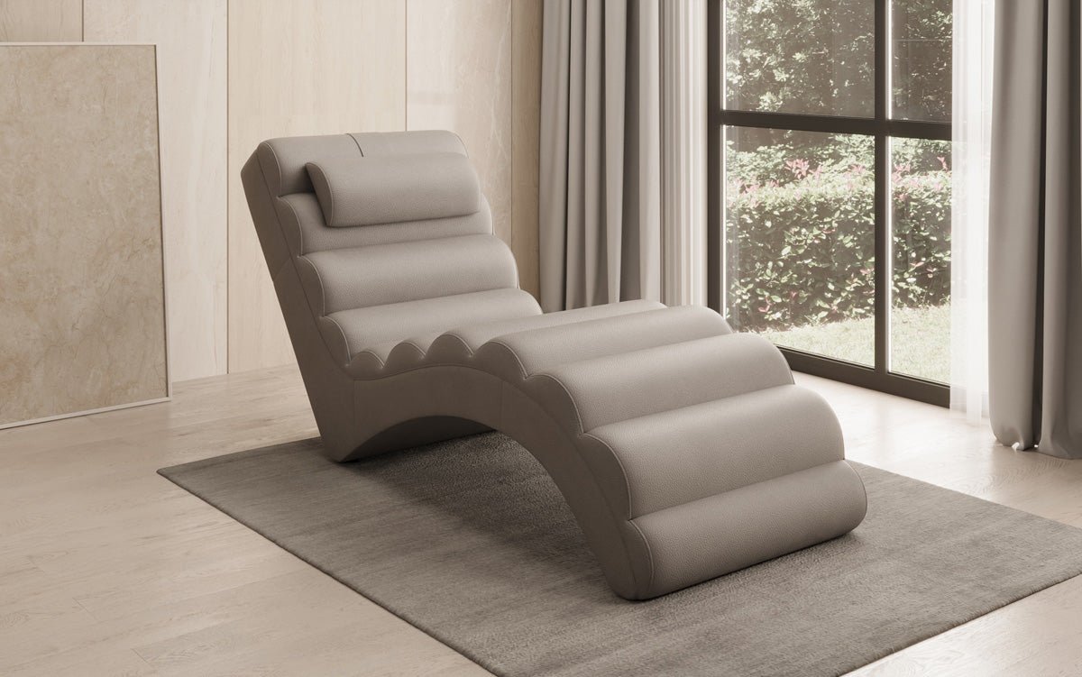Designer Relax-Liege Malina in Echtleder