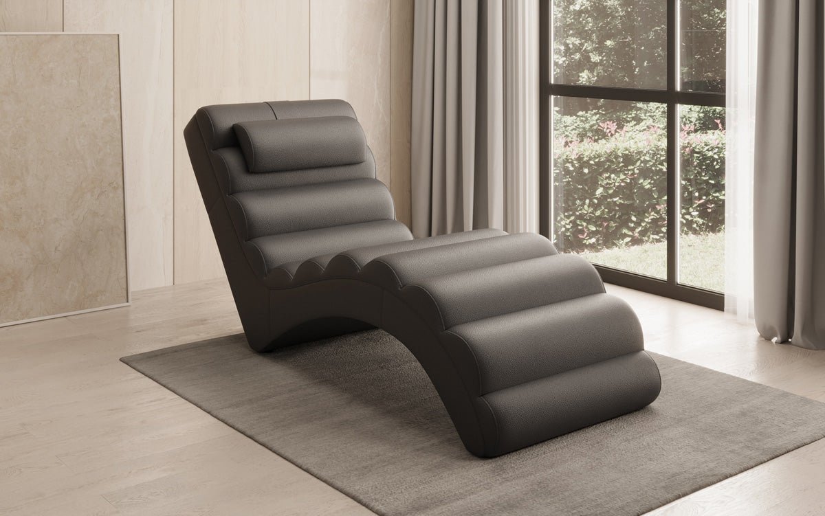 Designer Relax-Liege Malina in Echtleder