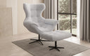 Designer Sofa-Sessel Aurelio inkl. Beistellhocker in Bouclé